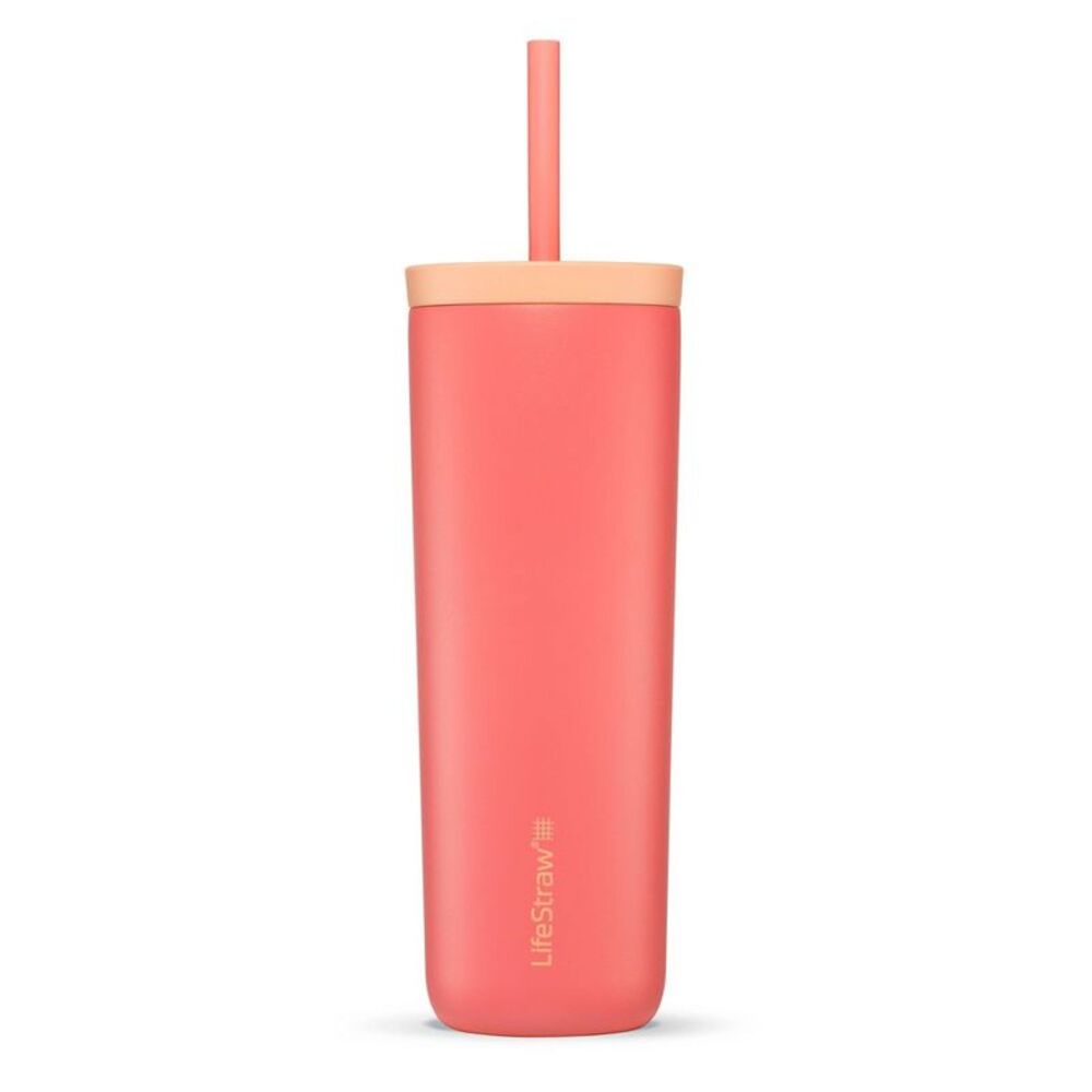 Open Box - LifeStraw -  Go Series Water Filter Tumbler Apricot P Pink
